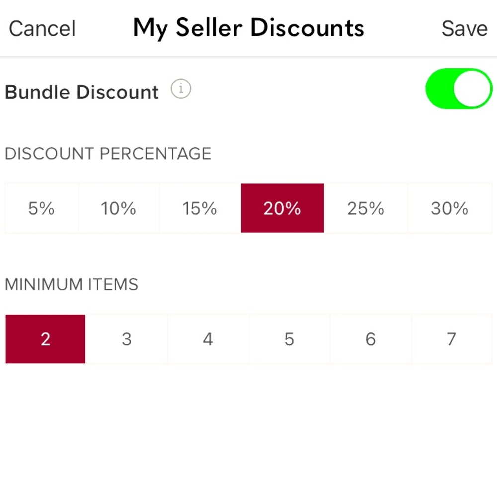 Bundle & save! 20% discount if you buy 2 or more items from my closet.